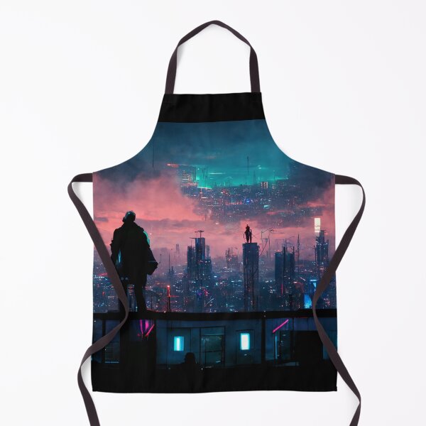 Item preview, Man overlooking a futuristic city - best selling designed and sold by Aditya Bhole.