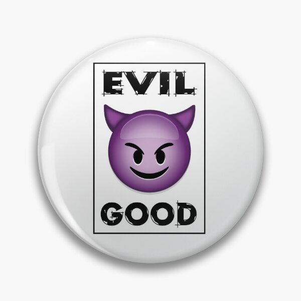 Item preview, Evil - Good Emoji designed and sold by SimonSay.