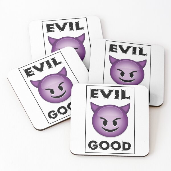 Item preview, Evil - Good Emoji designed and sold by SimonSay.