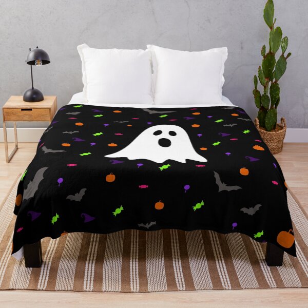 Item preview, Ghostly Halloween candy pattern designed and sold by Smiley-10.