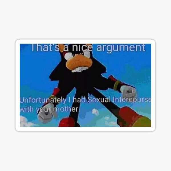 Shadow Meme Sticker Knock Knock It's Knuckles Sonic 