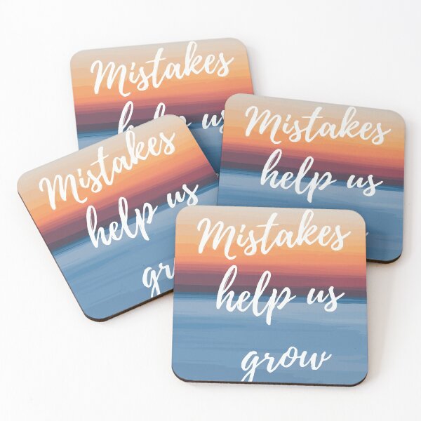 Item preview, Mistakes Help Us Grow sticker designed and sold by CartheArtwork.