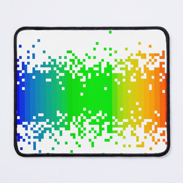 Item preview, Spectrum rainbow colors fading pixel square modern abstract designed and sold by UDDesign.
