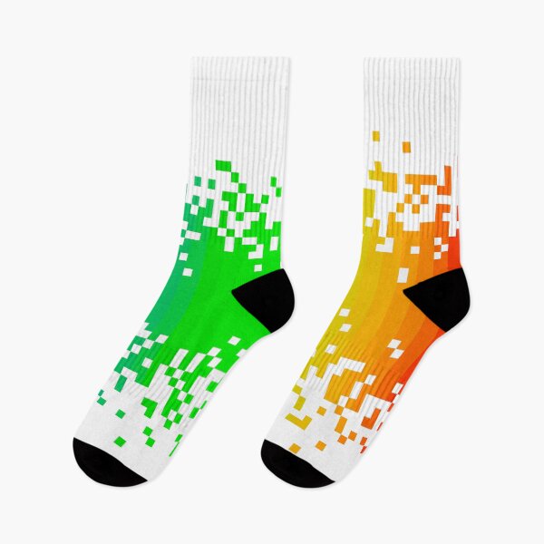 Item preview, Spectrum rainbow colors fading pixel square modern abstract designed and sold by UDDesign.