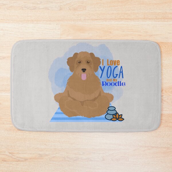 Item preview, Yoga Doodle Dog in Yoga Pose, I love Yoga and my Doodle Design designed and sold by tranquilbeach.