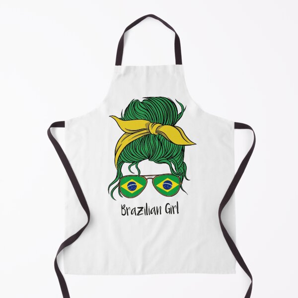 Item preview, Brazilian Girl Pride Retro Flag Hair designed and sold by MrEddie10.