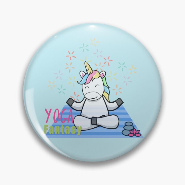 Item preview, Unicorn with Sparkles in Yoga Pose, I love Yoga and my Unicorn Fantasy Design designed and sold by tranquilbeach.