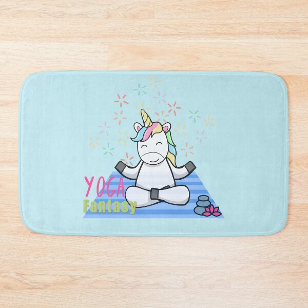 Item preview, Unicorn with Sparkles in Yoga Pose, I love Yoga and my Unicorn Fantasy Design designed and sold by tranquilbeach.