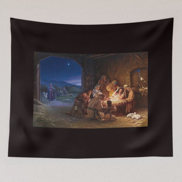 Item preview, Baby Jesus in the Manger designed and sold by Rowena Jones.