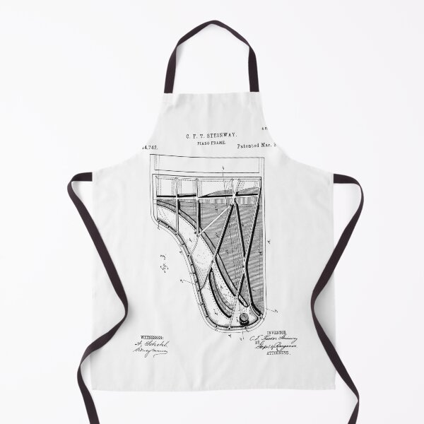 Item preview, Steinway Piano Patent - Piano Player Art - Black And White designed and sold by patentpress.