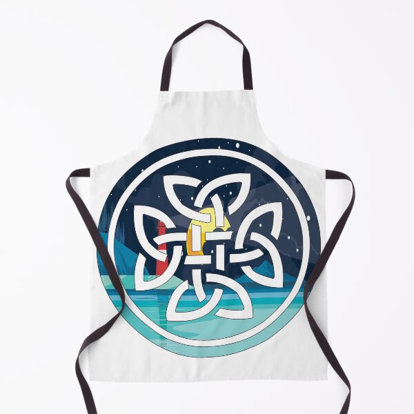 Item preview, Lighthouse At Night Inside A Celtic Knot designed and sold by damonasplace.