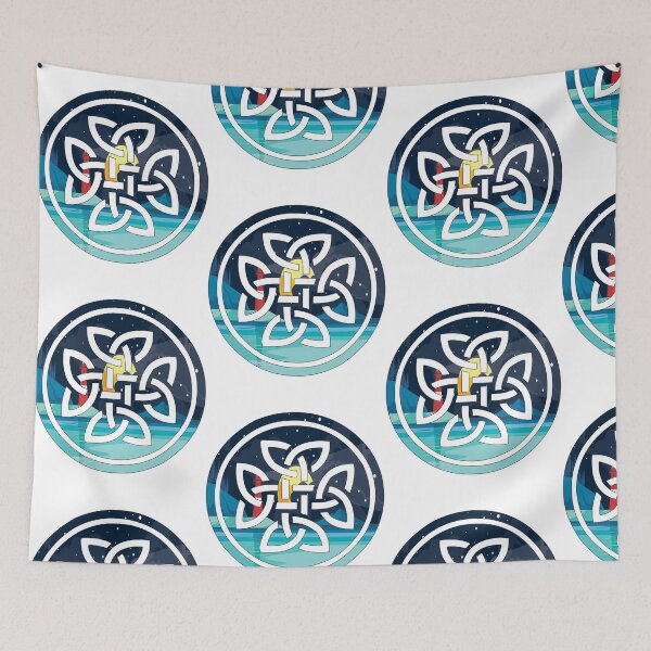 Item preview, Lighthouse At Night Inside A Celtic Knot designed and sold by damonasplace.