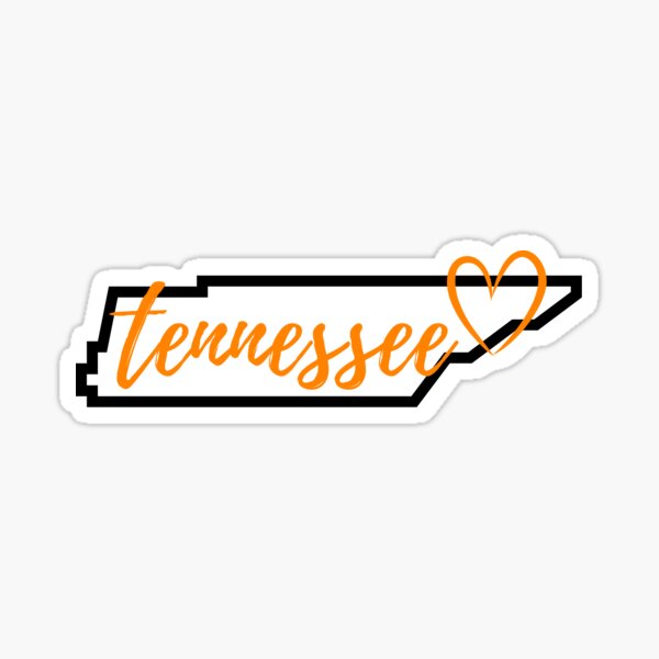 "Tennessee heart sticker" Sticker for Sale by mpeterstn Redbubble