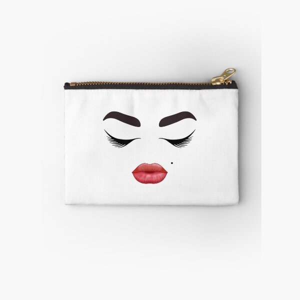 Aperçu de l'œuvre T-shirt Eye Lashes Brows Red Lips créée et vendue par Nerdygirlteez.