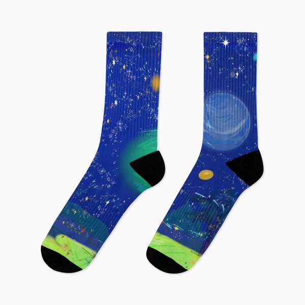 Item preview, Planets Stars Night Landscape designed and sold by Tanya Zevallos.