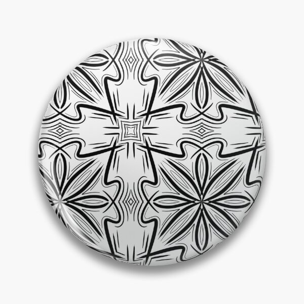 Item preview, Black and White, unique hand drawn geometric repeating pattern - WelshDesigns designed and sold by welshdesigns.