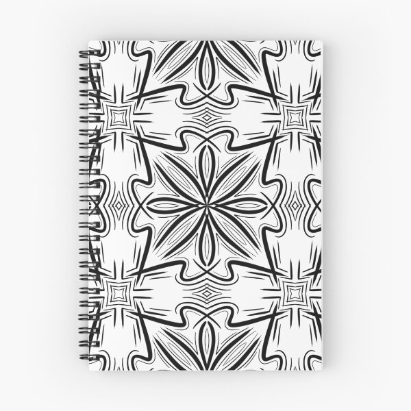 Item preview, Black and White, unique hand drawn geometric repeating pattern - WelshDesigns designed and sold by welshdesigns.