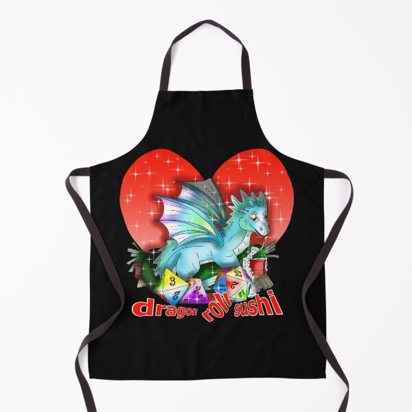 Item preview, dragon roll sushi with dnd dice designed and sold by CuisineCat.
