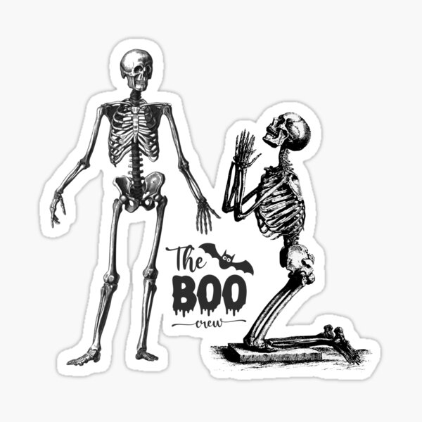 The Boo Crew Halloween design Sticker