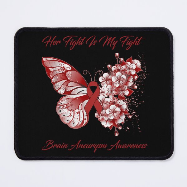 Item preview, Her Fight Is My Fight Brain Aneurysm Awareness Butterfly Ribbon Gifts designed and sold by Adropine.
