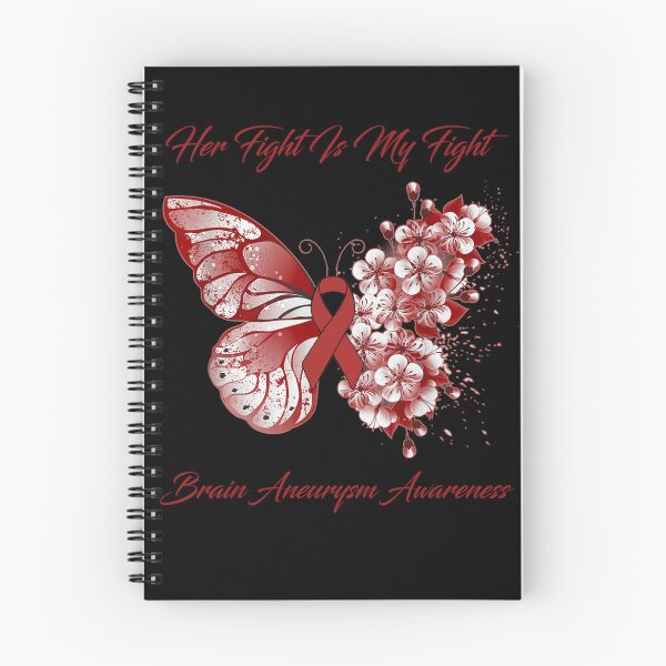Item preview, Her Fight Is My Fight Brain Aneurysm Awareness Butterfly Ribbon Gifts designed and sold by Adropine.