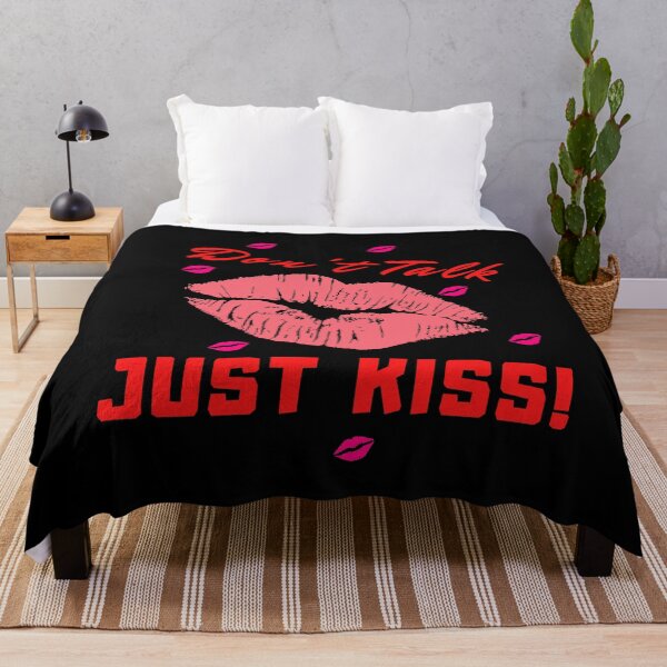 Item preview, Dont Talk Just Kiss Red Lips Funny Cute designed and sold by kubix81.