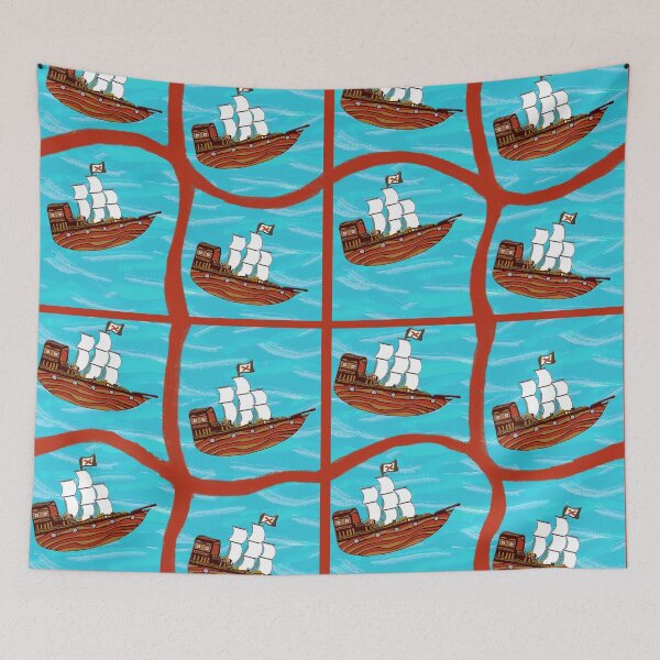 Item preview, Pirate Ship Pattern designed and sold by fairytalearrrt.