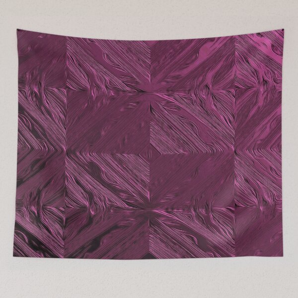 Item preview, Metallic Cyber Grape Checkered Rhombi designed and sold by fatenanwar.
