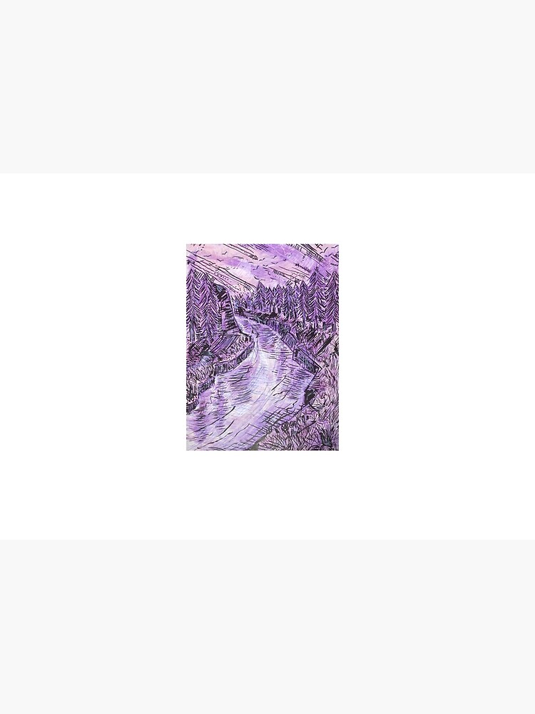 Purple Forest Stream by HeartonSleeves