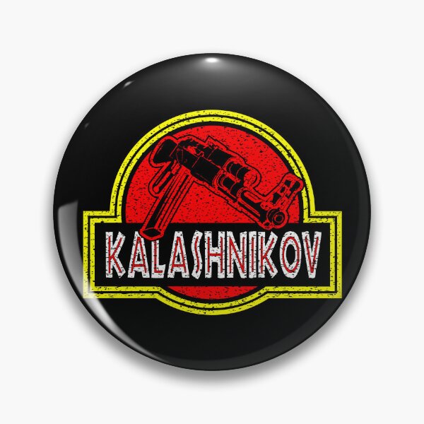 Item preview, Jurassic AK47 Avtomat Kalashnikova 1947 - Retro Badge Dinosaur Patch Logo - AK 47 designed and sold by Warhawk Designs.