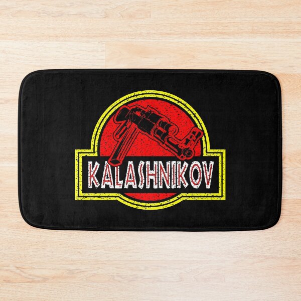 Item preview, Jurassic AK47 Avtomat Kalashnikova 1947 - Retro Badge Dinosaur Patch Logo - AK 47 designed and sold by Warhawk Designs.