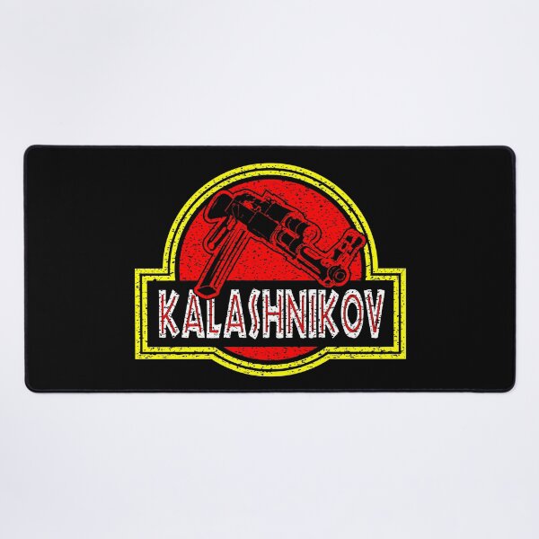 Item preview, Jurassic AK47 Avtomat Kalashnikova 1947 - Retro Badge Dinosaur Patch Logo - AK 47 designed and sold by Warhawk Designs.