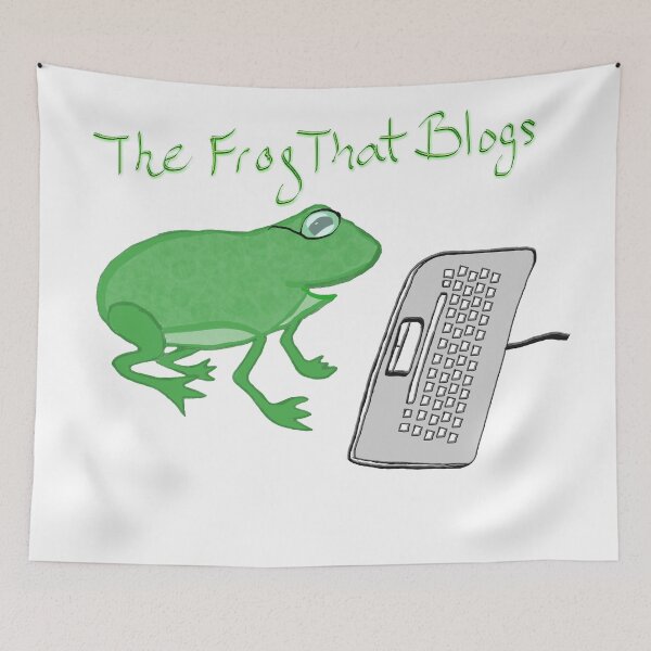 Item preview, The Frog Blogger designed and sold by fairytalearrrt.