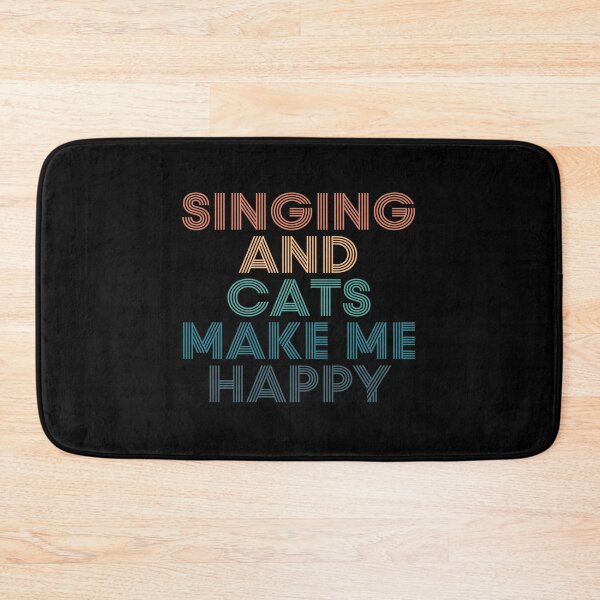 Item preview, Singing And Cats Make Me Happy- Gift for Singing & Cats Fans designed and sold by kindxinn.