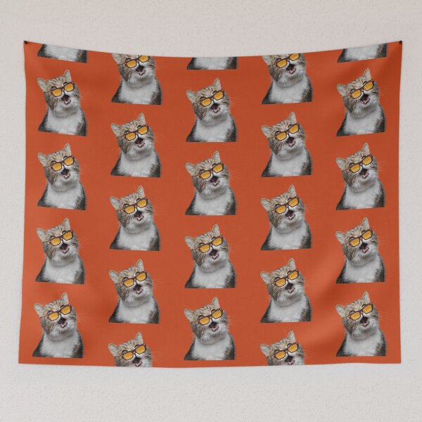 Item preview, Funny Cute Cat With Funky Glasses N1 designed and sold by iziskosmos.
