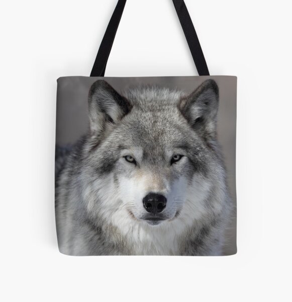 Wolf All Over Print Tote Bag