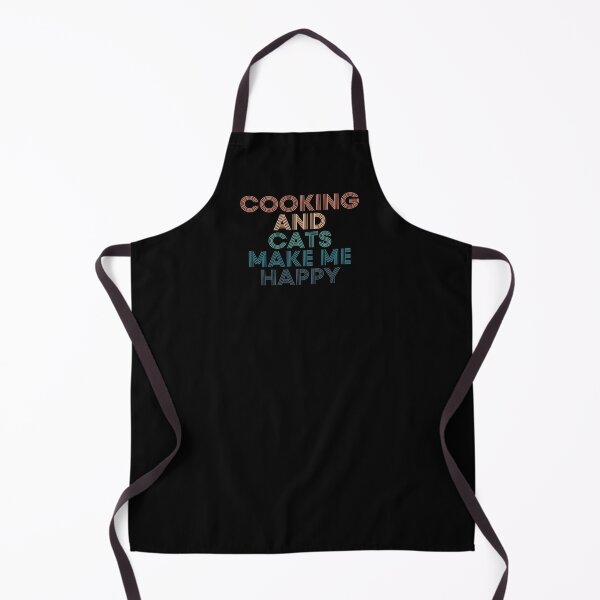 Item preview, Cooking And Cats Make Me Happy- Gift for Cooking & Cats Fans designed and sold by kindxinn.