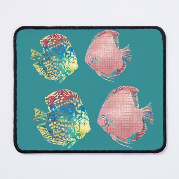 Item preview, Colorful Pair of Bonded Discus Fish Stickers designed and sold by ginaisarty.