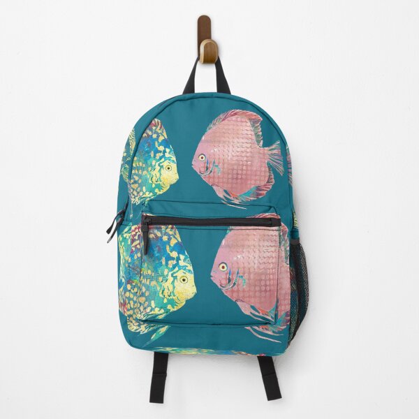 Item preview, Colorful Pair of Bonded Discus Fish Stickers designed and sold by ginaisarty.