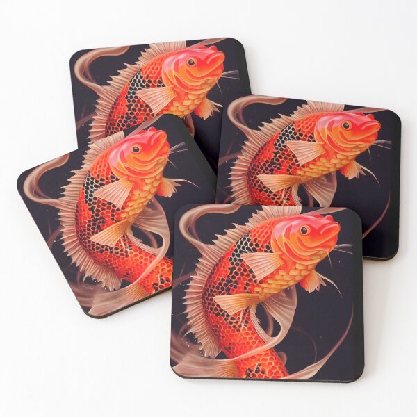 Item preview, Koifish in vivid red designed and sold by Myriam Iart.
