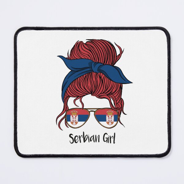 Item preview, Serbian Girl Retro Republic Of Srbija Pride Flag designed and sold by MrEddie10.