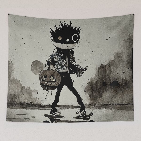 Item preview, Ink Blotch Skater Mind Blown designed and sold by KungFuChaos.