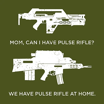 Artwork thumbnail, Pulse Rifle at Home by CCCDesign