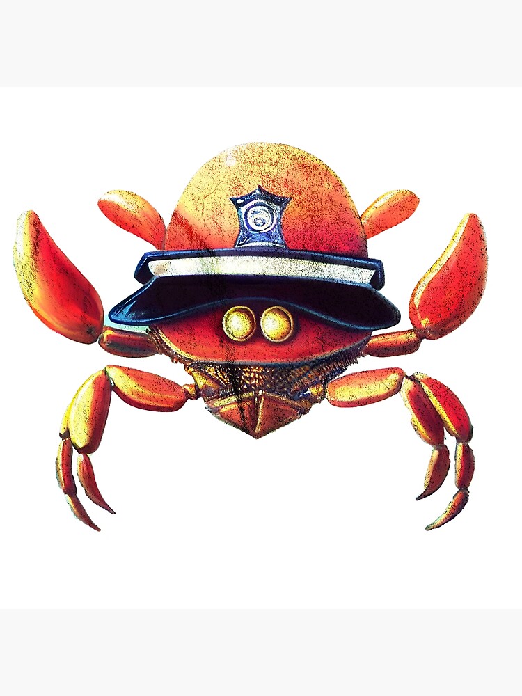 "Retro AI Generated Crab Worn Look" Poster for Sale by AiMaestro