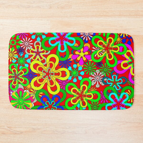 Item preview, Retro Neon Colors Flowers, Hippy Flowers designed and sold by MyArt23.