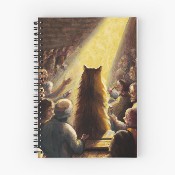 Item preview, Leo the Cat, preaching to a crowd (High Renaissance) designed and sold by thecatandkettle.