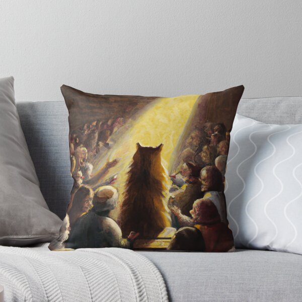 Item preview, Leo the Cat, preaching to a crowd (High Renaissance) designed and sold by thecatandkettle.