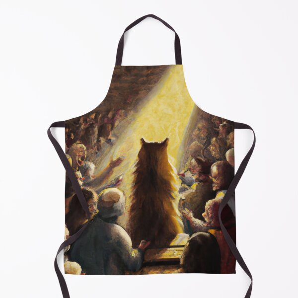 Item preview, Leo the Cat, preaching to a crowd (High Renaissance) designed and sold by thecatandkettle.