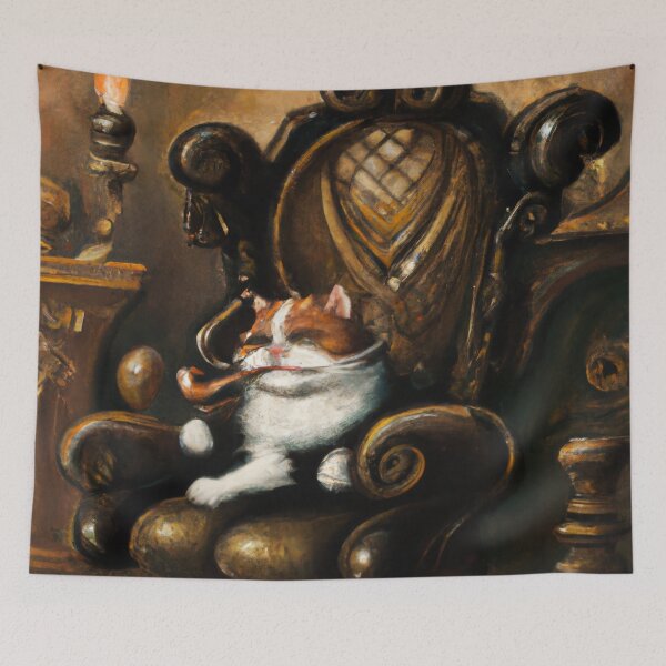 Item preview, Allister the Cat, having a lounge (Rococo) designed and sold by thecatandkettle.