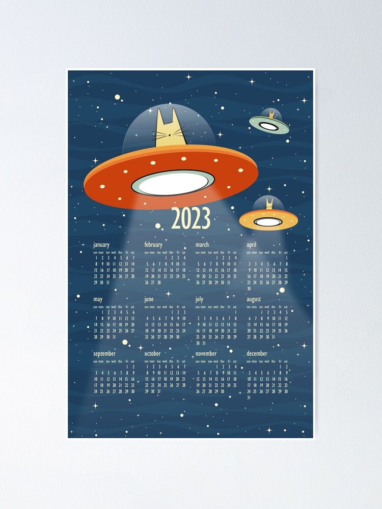 Cat Calendar 2023 - Alien Gus Cat
